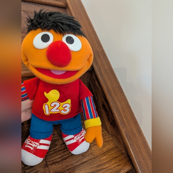 Sesame Street Ernie Plush Toy - Red and Orange - Picture 5 of 10
